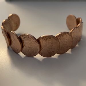 Vintage Wheat Penny Cuff Bracelet